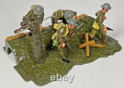 Britains Premier Over The Top, Trench Scene, Officer, Sergeant & Two Men #41035