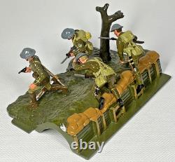 Britains Premier Over The Top, Trench Scene, Officer, Sergeant & Two Men #41035