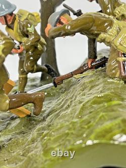 Britains Premier Over The Top, Trench Scene, Officer, Sergeant & Two Men #41035