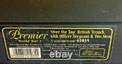 Britains Premier Over The Top, Trench Scene, Officer, Sergeant & Two Men #41035