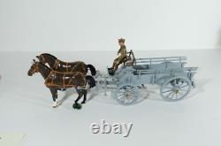 Britains Premier Series 8920 Horse Drawn G. S Wagon & 4 Man ASC Team Figures N1