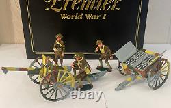 Britains Premier WWI 41025 French 75mm Gun & Caisson With U. S. Marine Detachment