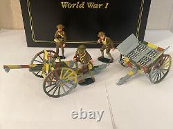 Britains Premier WWI 41025 French 75mm Gun & Caisson With U. S. Marine Detachment