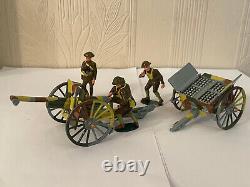Britains Premier WWI 41025 French 75mm Gun & Caisson With U. S. Marine Detachment