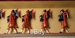 Britains Prewar Set 69 Pipers of the Scots Guards with Box