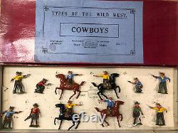 Britains RARE Boxed Display Set 320A Cowboys. Pre War, c1932. Unlisted