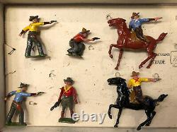 Britains RARE Boxed Display Set 320A Cowboys. Pre War, c1932. Unlisted