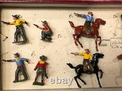 Britains RARE Boxed Display Set 320A Cowboys. Pre War, c1932. Unlisted