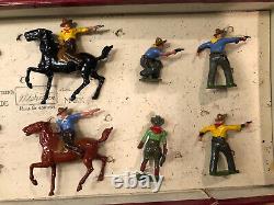 Britains RARE Boxed Display Set 320A Cowboys. Pre War, c1932. Unlisted