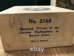 Britains RARE Boxed Set 2168. Mounted Officer Of The Gordons. Post War c1950