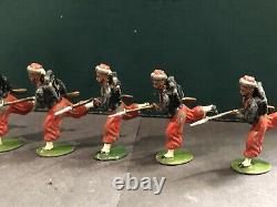 Britains RARE Set 142 Zouaves With Officer. 1st Version c1908