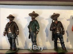 Britains RARE Set 186 Mexican Infantry With Multi-colored Uniforms With Box. 1939/40