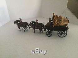 Britains R. A. M. C Waggon And Horses In Service Dress Set No. 145a