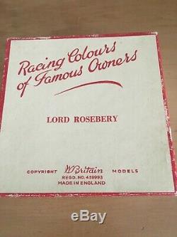 Britains Racing Colours Of Famous Owners Lord Rosebery Boxed