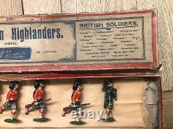 Britains Rare 1st Version Boxed Set 77 Gordon Highlanders. Pre War c1900