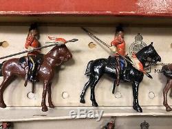 Britains Rare Boxed Display Set 51 11th Hussars & 16th Lancers. Early Pre War
