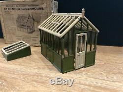 Britains Rare Boxed Set 053 Span Roof Greenhouse. Lead Garden Series Pre War