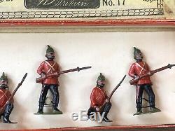 Britains Rare Boxed Set 17 Somersetshire Lt Infantry. 2nd Version Circa 1900
