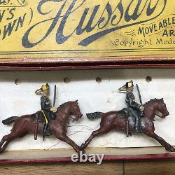Britains Rare Boxed Set 8 4th Queens Own Hussars. Second Version c1910