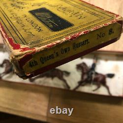 Britains Rare Boxed Set 8 4th Queens Own Hussars. Second Version c1910