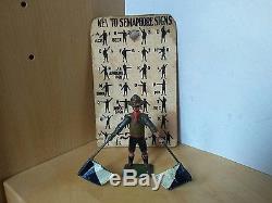 Britains Rare Boy scout with flags #797B. Pre War LEAD Figures. 1/32. 1910's