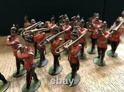 Britains Rare First Version Band Of The Line With Exras. Pre War c1900