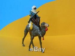 Britains Rare Lead Mounted Bedouin Arab On Camel In Blue Burnoose With Jezail