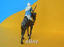 Britains Rare Lead Mounted Bedouin Arab On Camel In Blue Burnoose With Jezail