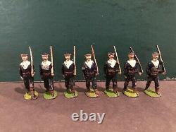 Britains Rare Set 22b Blue Jackets Of The Royal Navy. 43mm Scale. C1903