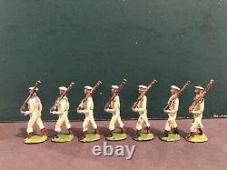 Britains Rare Set 22b Whitejackets Of The Royal Navy. 43mm Scale. C1903