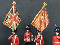 Britains Rare Set 460 Color Party Of The Scots Guards. Pre War