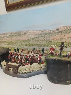 Britains Rocke`s drift Diorama 1/32 includes over 50 fig plus back drop