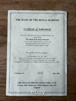 Britains Royal Marines Band & Colours Figures