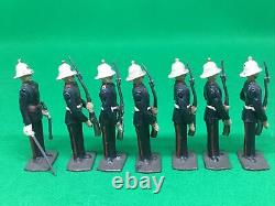 Britains Royal Marines Presenting Arms And Officer Set 2071 Repainted yel 475