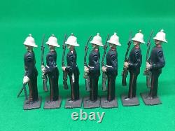 Britains Royal Marines Presenting Arms And Officer Set 2071 Repainted yel 475