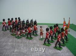 Britains Scots Guards Pipes Drums & Bugle Marching Band & Colour Party