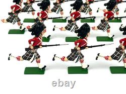 Britains Seaforth Highlanders Charging Bundle 54mm Repainted Toy Soldier 9332