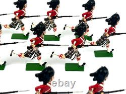 Britains Seaforth Highlanders Charging Bundle 54mm Repainted Toy Soldier 9332