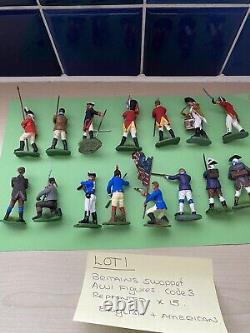Britains Seoppet Awi Converted Code 3 Figures X 16. Repainted Vgc