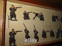 Britains Set 1383-BELGIAN INFANTRY in Steel Helmets firing in Original Box 1952