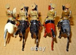Britains Set 159 Territorial Yeomanry 1925 version- Officer & 4 x Troopers