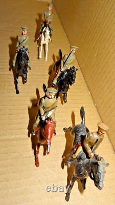 Britains Set 159 Territorial Yeomanry 1925 version- Officer & 4 x Troopers