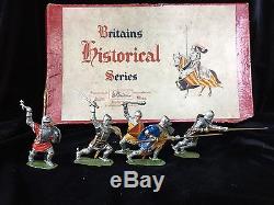 Britains Set 1664 Knights Of Agincourt In Box. 1950s Issue