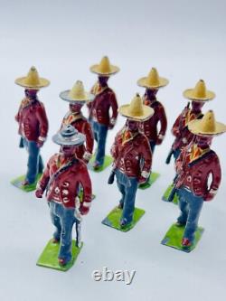 Britains- Set 186 -Mexican Infantry Marching with Slung Rifles 1914 /2nd Issue