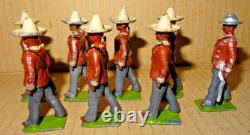 Britains- Set 186 -Mexican Infantry Marching with Slung Rifles 1914 /2nd Issue