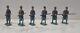 Britains Set 189 Belgian Infantry X6 Painted Lead Soldiers Vintage Toy