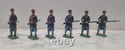 Britains Set 189 Belgian Infantry X6 Painted Lead Soldiers Vintage Toy