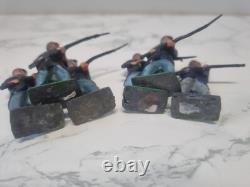 Britains Set 189 Belgian Infantry X6 Painted Lead Soldiers Vintage Toy