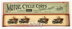 Britains Set No 200 Motor Cycle Corps (Dispatch Riders) 1920 version, Boxed