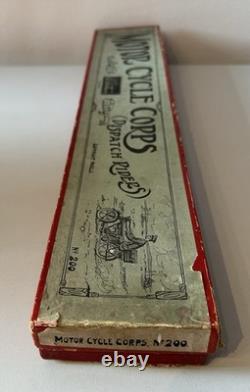 Britains Set No 200 Motor Cycle Corps (Dispatch Riders) 1920 version, Boxed